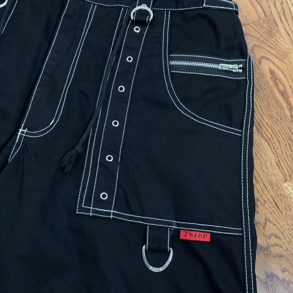 Vintage Tripp NYC Gothic Black Shorts (Size XL) - Picture 2 of 5